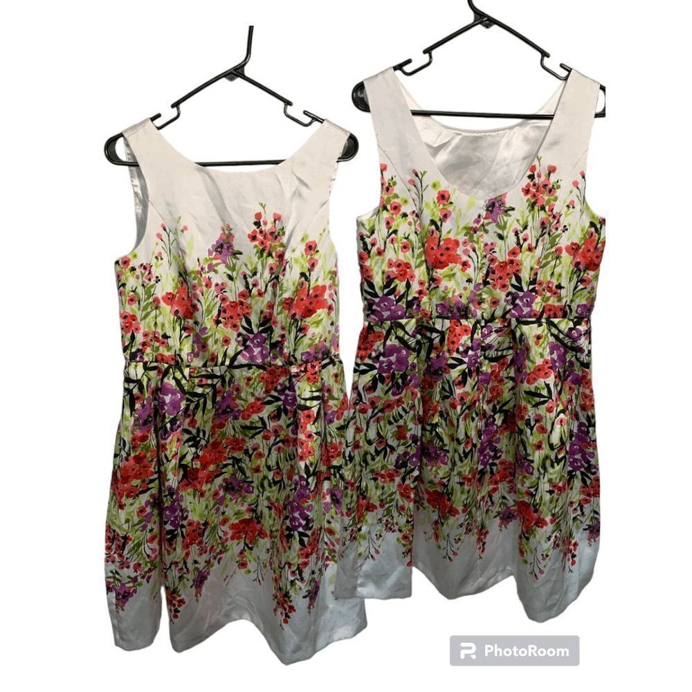 LUXE by Carmen Marc Valvo Sleeveless Floral Midi Dress